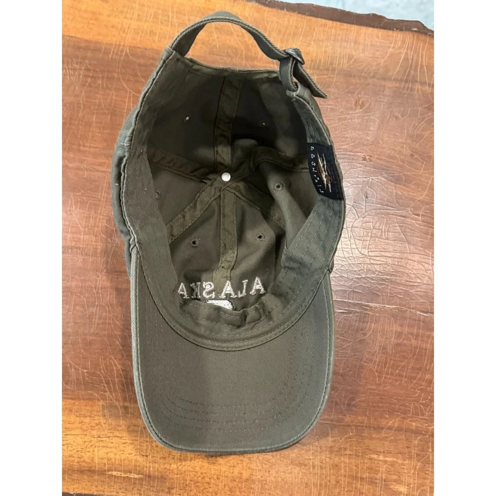 Alaska AK The Last‎ Frontier Hat Olive Green Prairie Mountain Adjustable Dad Cap